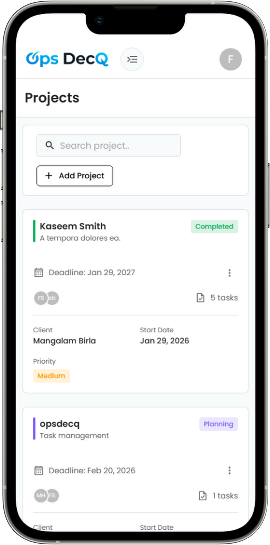screen of Opsdeck Whatsapp chat